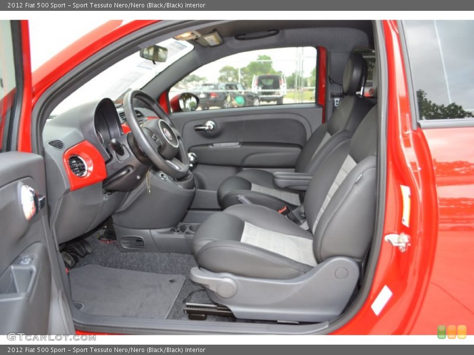 Sport Tessuto Nero/Nero (Black/Black) Interior Photo for the 2012 Fiat 500 Sport #81512018