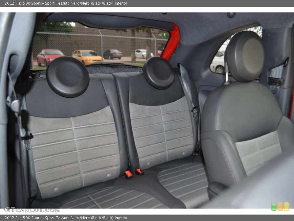 Sport Tessuto Nero/Nero (Black/Black) Interior Rear Seat for the 2012 Fiat 500 Sport #81512068