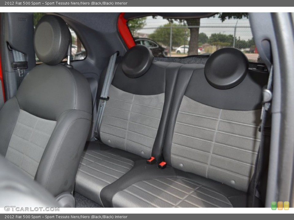 Sport Tessuto Nero/Nero (Black/Black) Interior Rear Seat for the 2012 Fiat 500 Sport #81512088