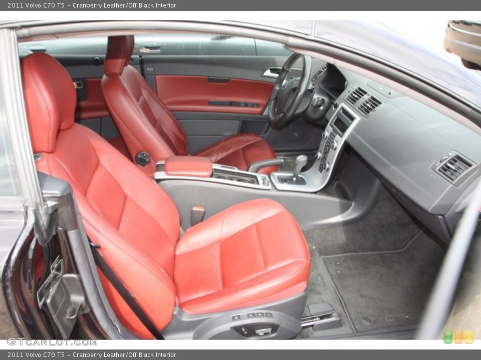 Cranberry Leather/Off Black Interior Photo for the 2011 Volvo C70 T5 #81513198