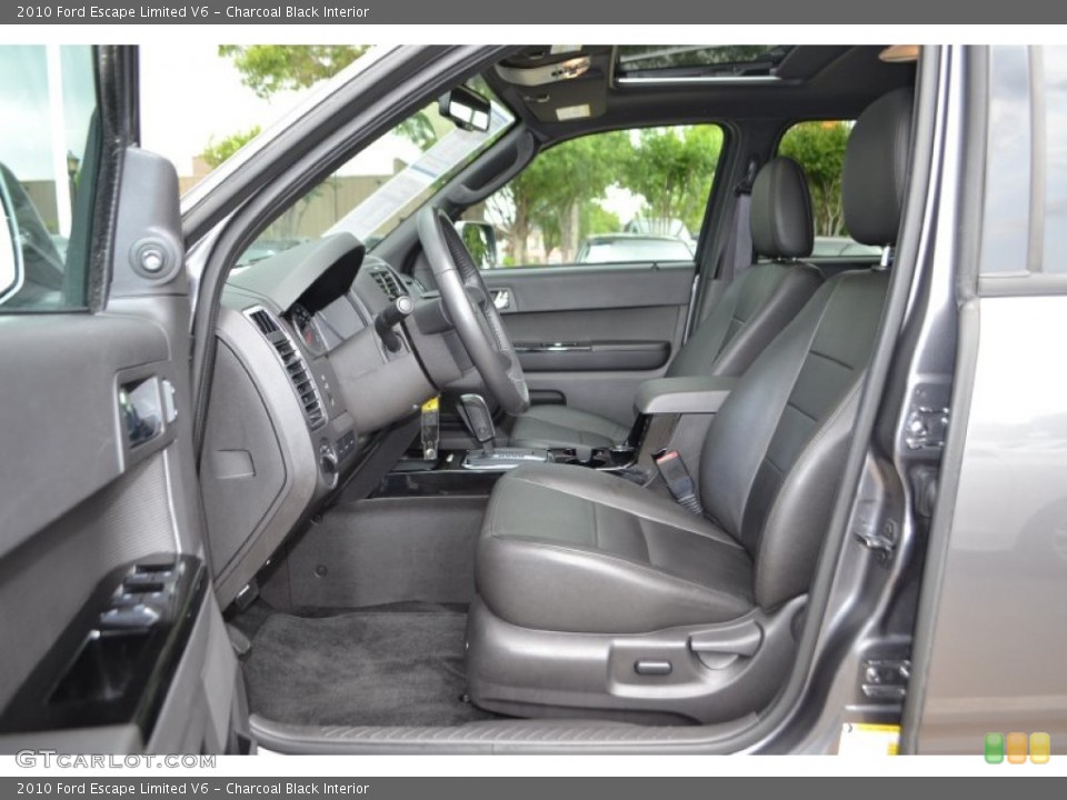 Charcoal Black Interior Photo for the 2010 Ford Escape Limited V6 #81513519