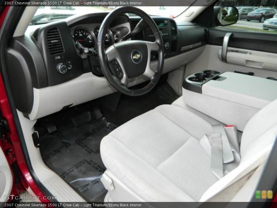Light Titanium/Ebony Black Interior Prime Interior for the 2007 Chevrolet Silverado 1500 LT Crew Cab #81516230