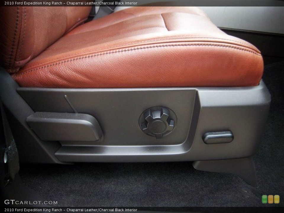 Chaparral Leather/Charcoal Black 2010 Ford Expedition Interiors