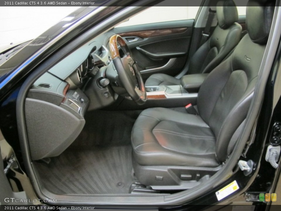 Ebony Interior Photo for the 2011 Cadillac CTS 4 3.6 AWD Sedan #81518905