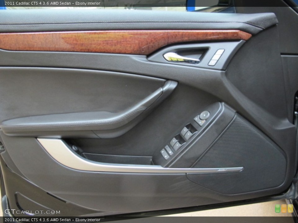 Ebony Interior Door Panel for the 2011 Cadillac CTS 4 3.6 AWD Sedan #81519152