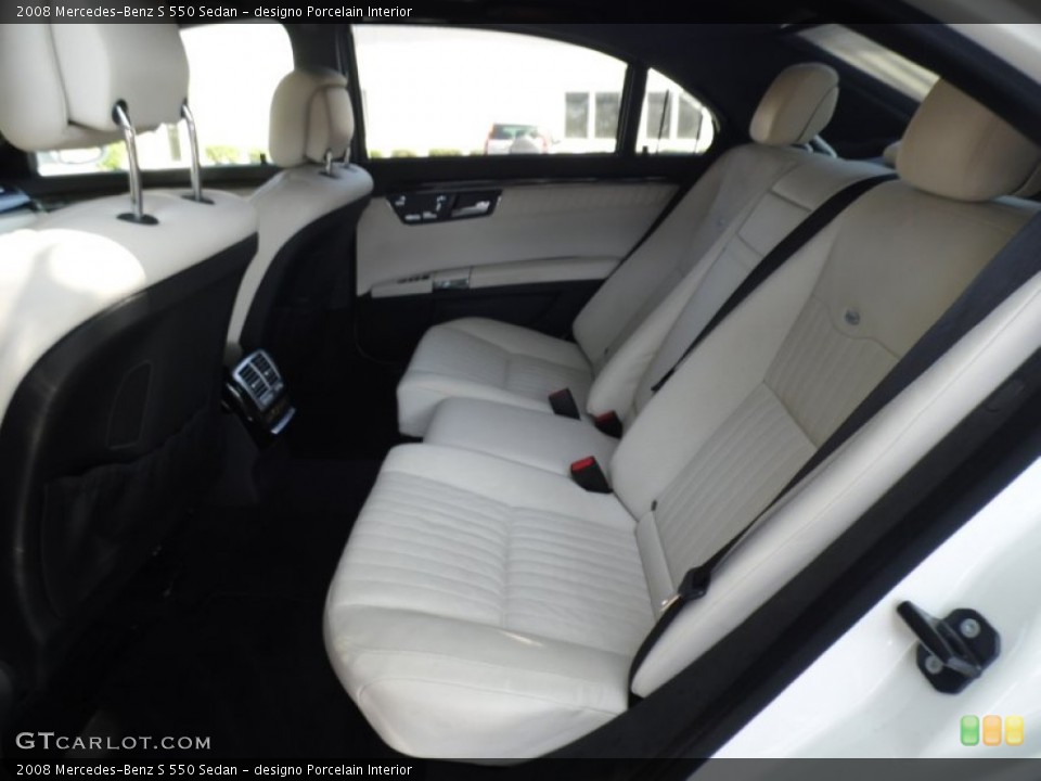 designo Porcelain Interior Rear Seat for the 2008 Mercedes-Benz S 550 Sedan #81520254