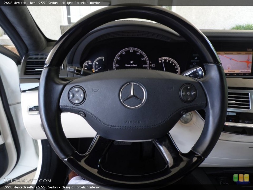 designo Porcelain Interior Steering Wheel for the 2008 Mercedes-Benz S 550 Sedan #81520571