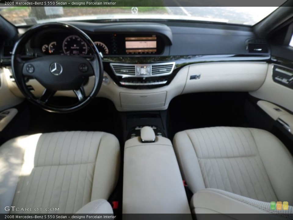 designo Porcelain Interior Dashboard for the 2008 Mercedes-Benz S 550 Sedan #81520705