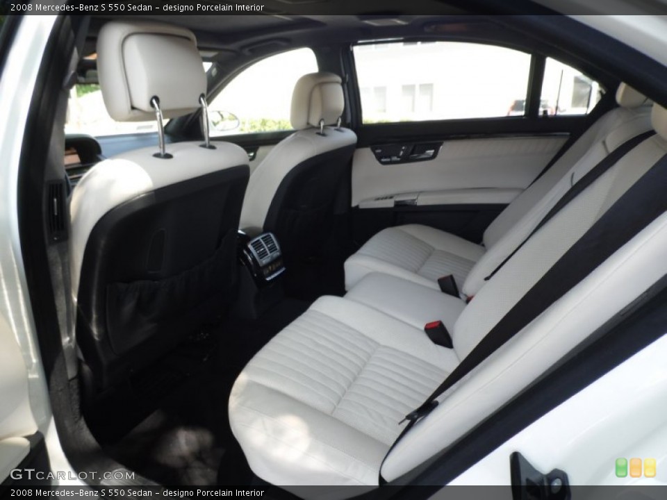 designo Porcelain Interior Rear Seat for the 2008 Mercedes-Benz S 550 Sedan #81520948