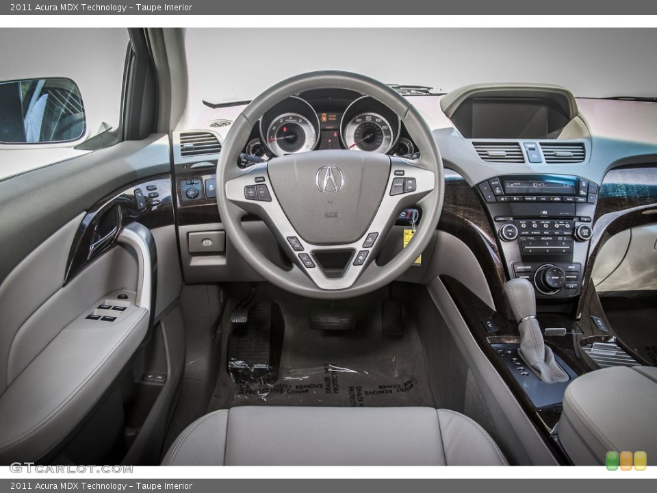 Taupe Interior Dashboard for the 2011 Acura MDX Technology #81522515