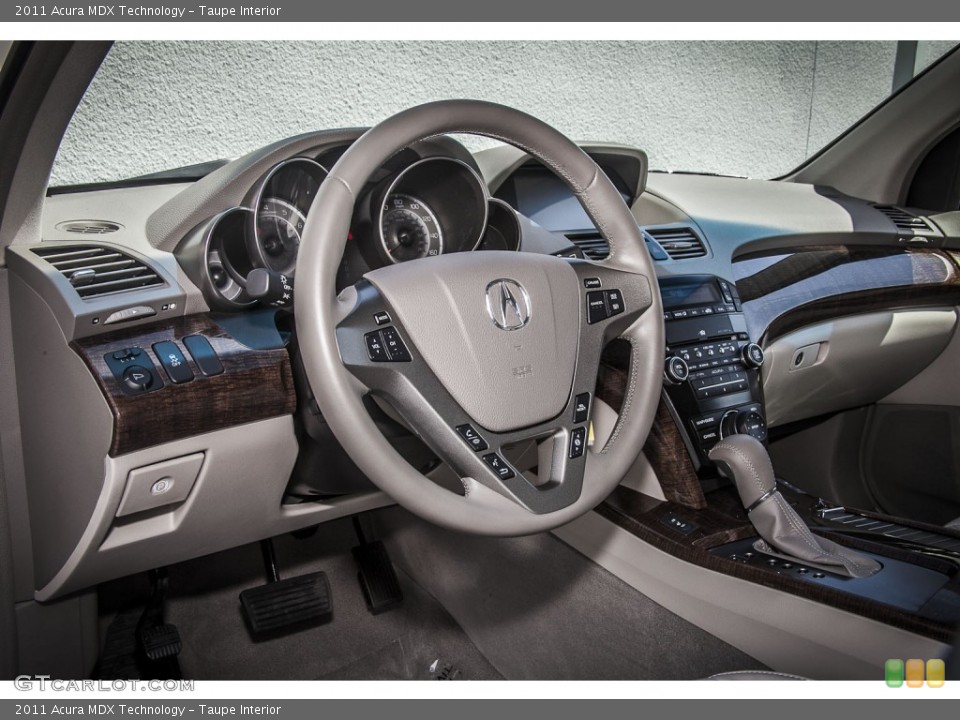 Taupe Interior Dashboard for the 2011 Acura MDX Technology #81522934