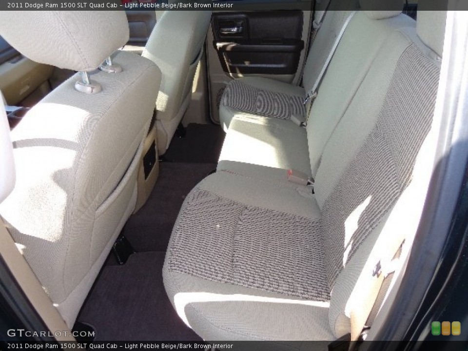 Light Pebble Beige/Bark Brown Interior Rear Seat for the 2011 Dodge Ram 1500 SLT Quad Cab #81522938