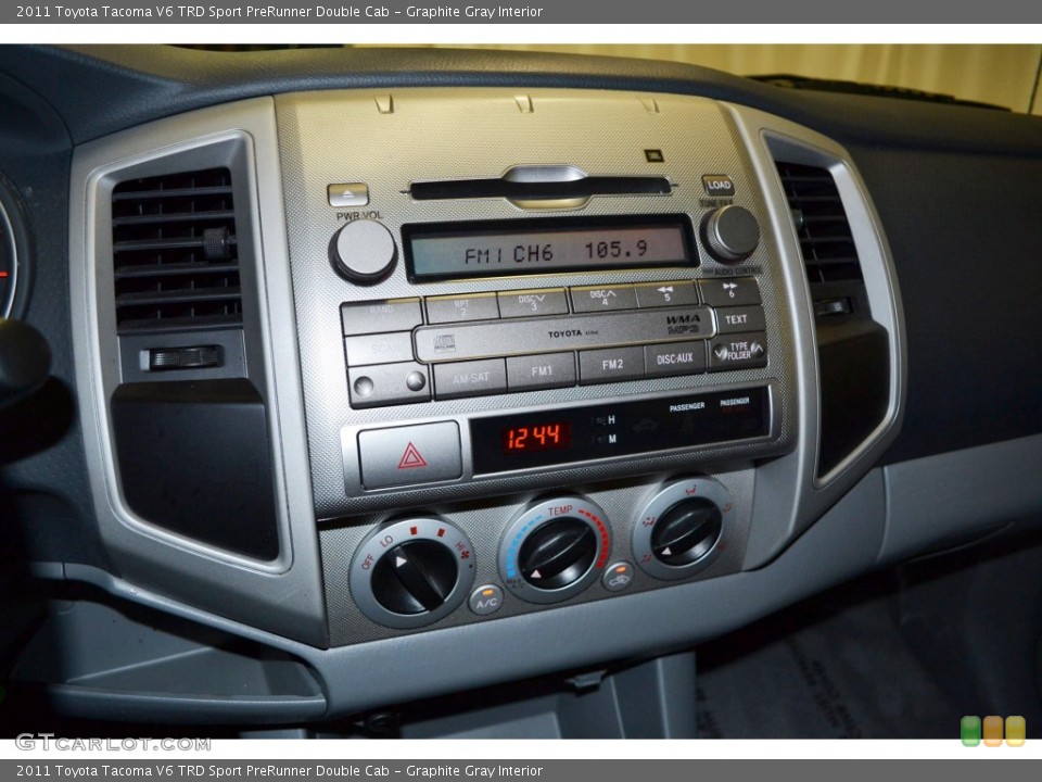 Graphite Gray Interior Controls for the 2011 Toyota Tacoma V6 TRD Sport PreRunner Double Cab #81523376
