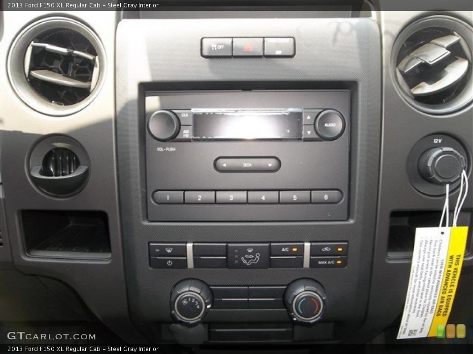 Steel Gray Interior Controls for the 2013 Ford F150 XL Regular Cab #81524063