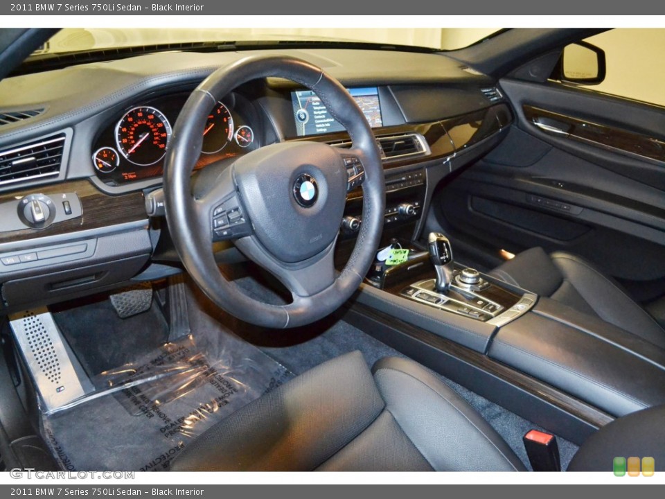 Black Interior Dashboard for the 2011 BMW 7 Series 750Li Sedan #81524218