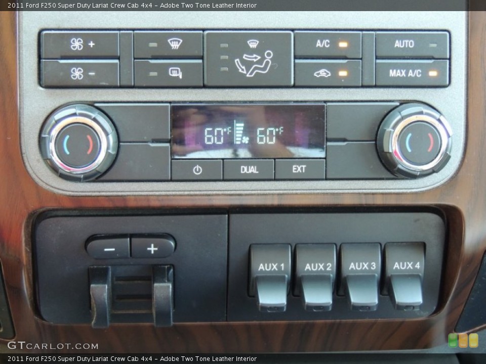 Adobe Two Tone Leather Interior Controls for the 2011 Ford F250 Super Duty Lariat Crew Cab 4x4 #81525326