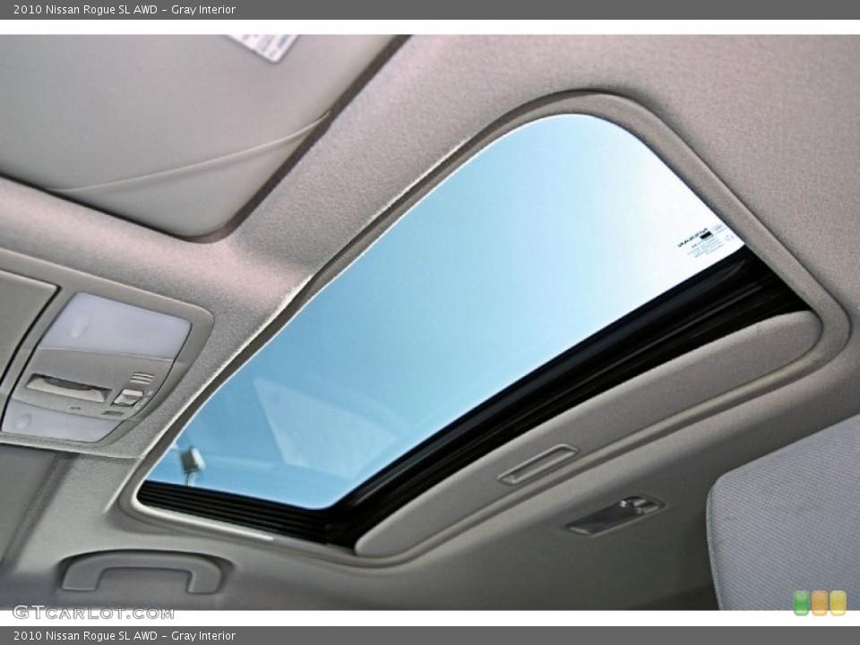 Gray Interior Sunroof for the 2010 Nissan Rogue SL AWD #81526775