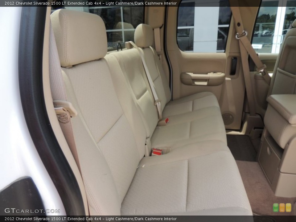 Light Cashmere/Dark Cashmere Interior Rear Seat for the 2012 Chevrolet Silverado 1500 LT Extended Cab 4x4 #81527743