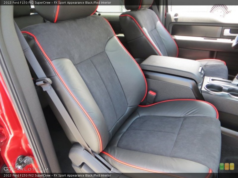 FX Sport Appearance Black/Red Interior Front Seat for the 2013 Ford F150 FX2 SuperCrew #81528977