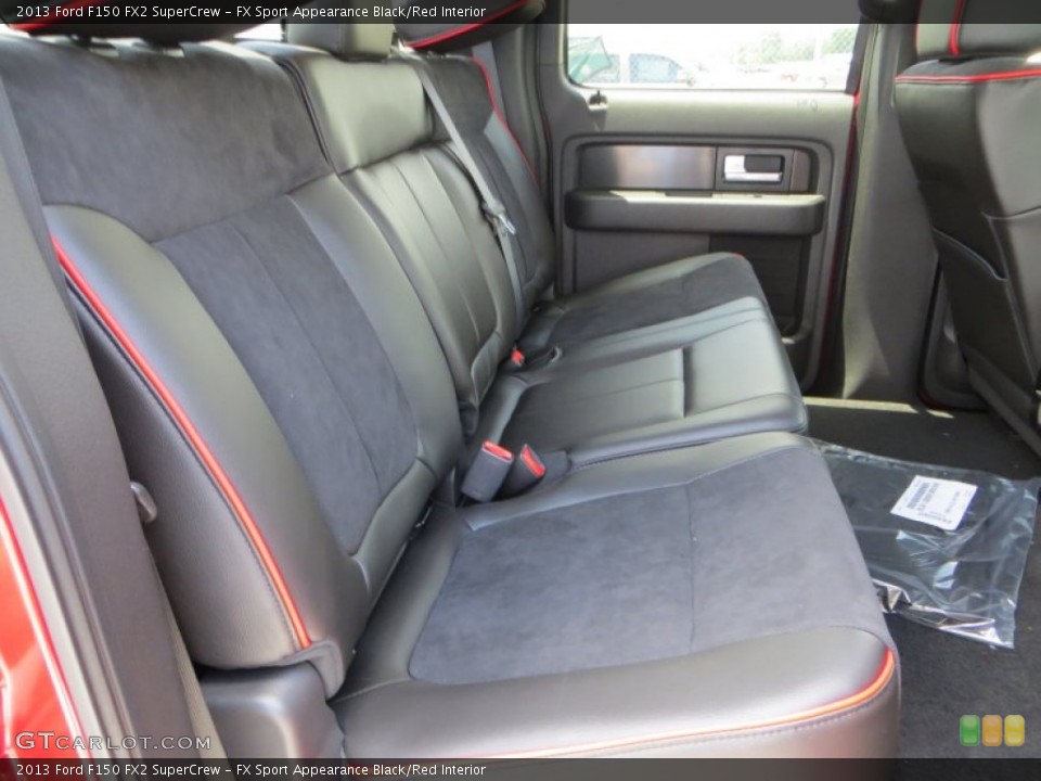 FX Sport Appearance Black/Red Interior Rear Seat for the 2013 Ford F150 FX2 SuperCrew #81529020