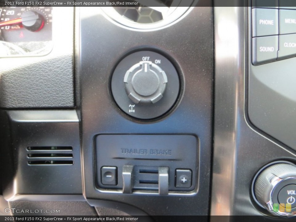 FX Sport Appearance Black/Red Interior Controls for the 2013 Ford F150 FX2 SuperCrew #81529235