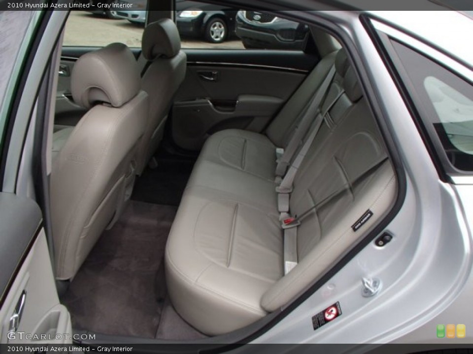 Gray 2010 Hyundai Azera Interiors