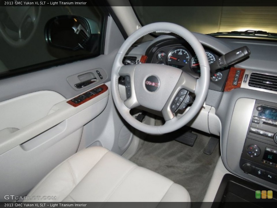 Light Titanium Interior Steering Wheel for the 2013 GMC Yukon XL SLT #81529599