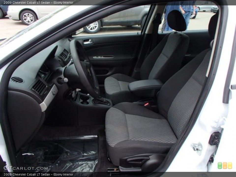 Ebony Interior Photo for the 2009 Chevrolet Cobalt LT Sedan #81529924