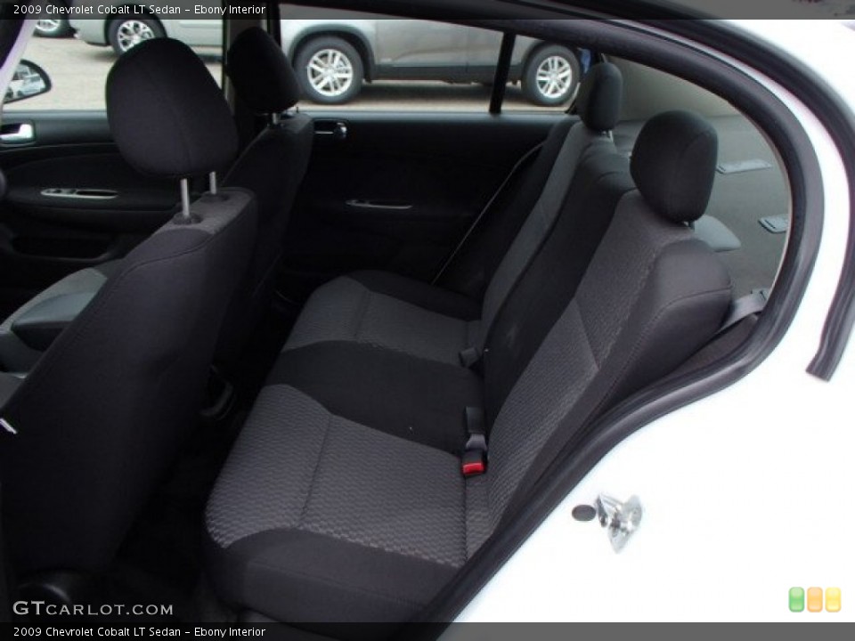 Ebony Interior Rear Seat for the 2009 Chevrolet Cobalt LT Sedan #81529960