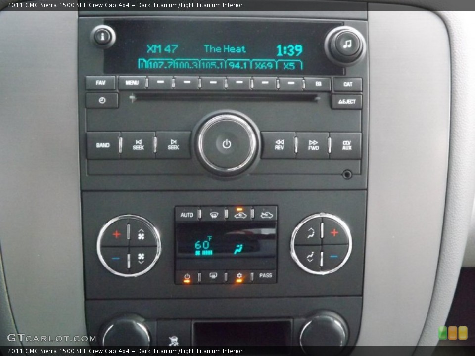 Dark Titanium/Light Titanium Interior Controls for the 2011 GMC Sierra 1500 SLT Crew Cab 4x4 #81529976