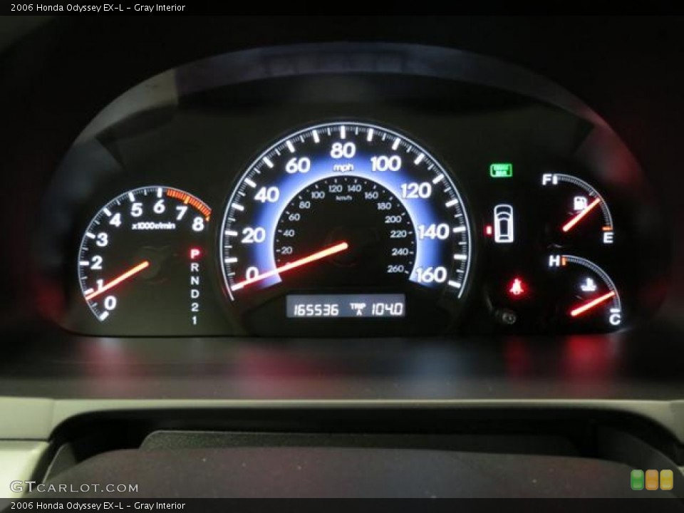 Gray Interior Gauges for the 2006 Honda Odyssey EX-L #81531135