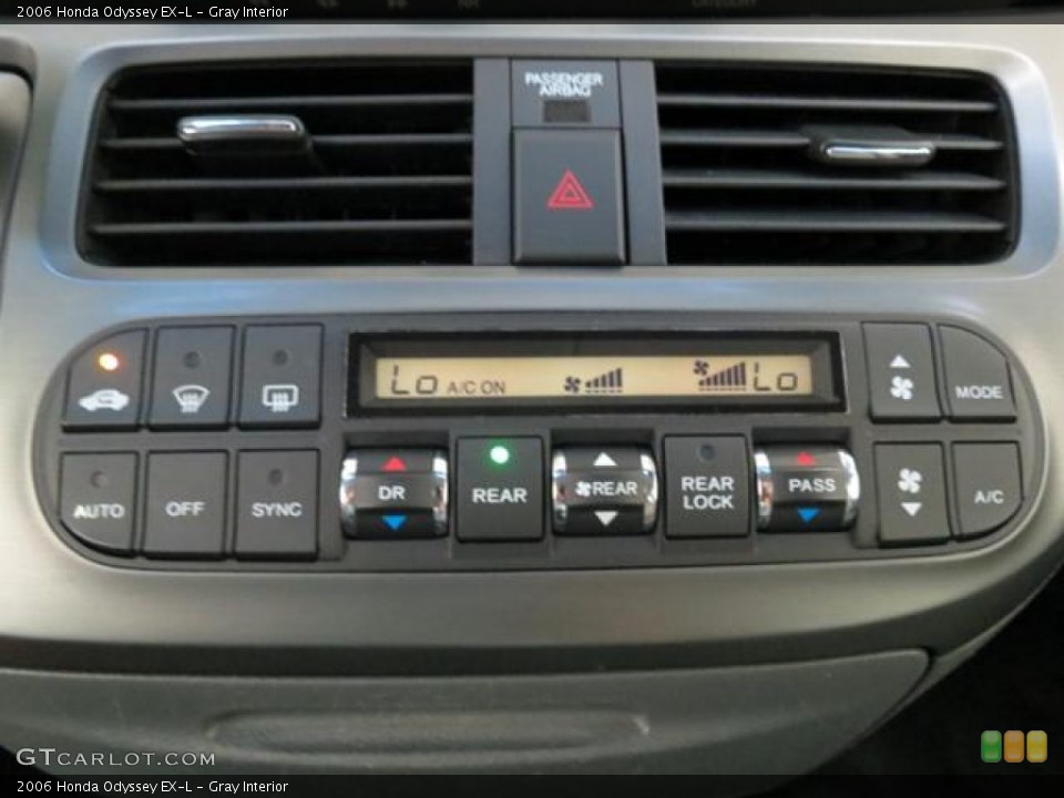 Gray Interior Controls for the 2006 Honda Odyssey EX-L #81531173
