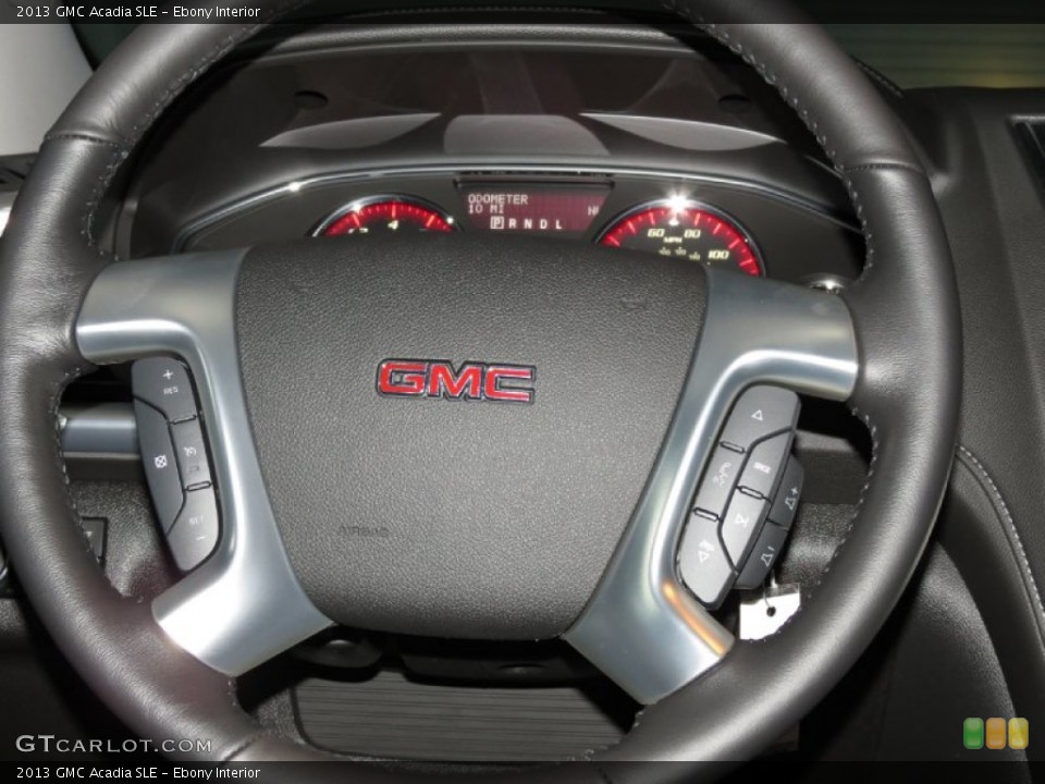 Ebony Interior Steering Wheel for the 2013 GMC Acadia SLE #81531587