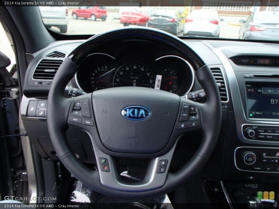 Gray Interior Steering Wheel for the 2014 Kia Sorento SX V6 AWD #81531868