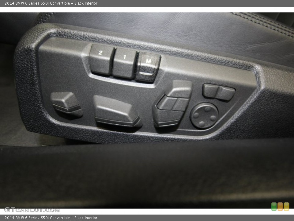 Black Interior Controls for the 2014 BMW 6 Series 650i Convertible #81532079