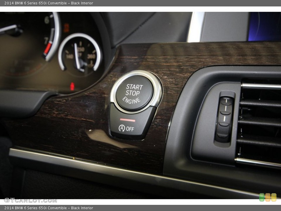 Black Interior Controls for the 2014 BMW 6 Series 650i Convertible #81532304