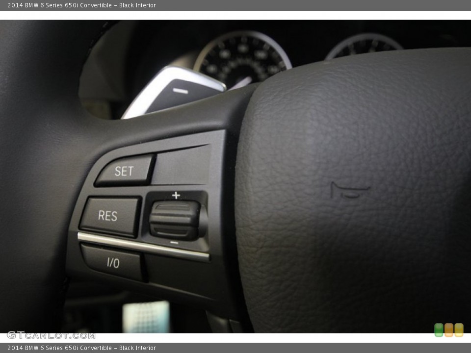 Black Interior Controls for the 2014 BMW 6 Series 650i Convertible #81532334