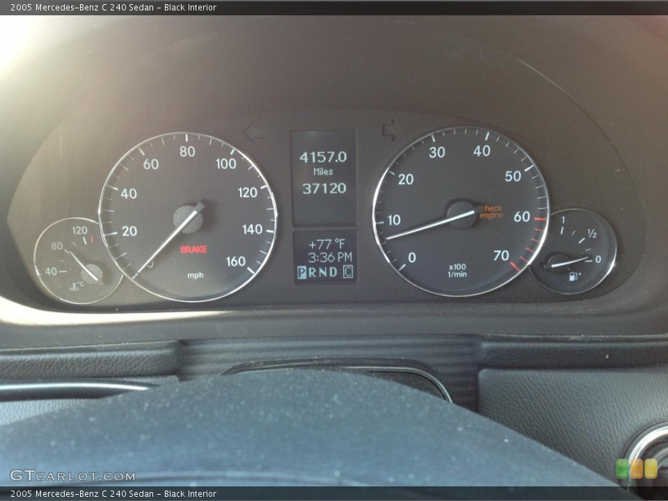 Black Interior Gauges for the 2005 Mercedes-Benz C 240 Sedan #81532349