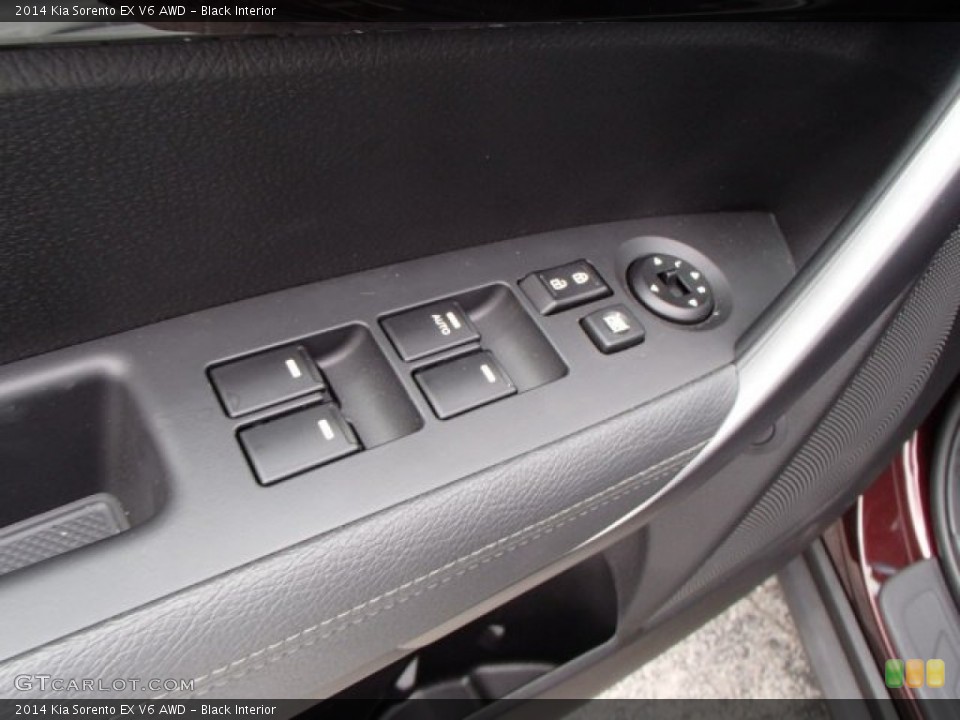 Black Interior Controls for the 2014 Kia Sorento EX V6 AWD #81532622