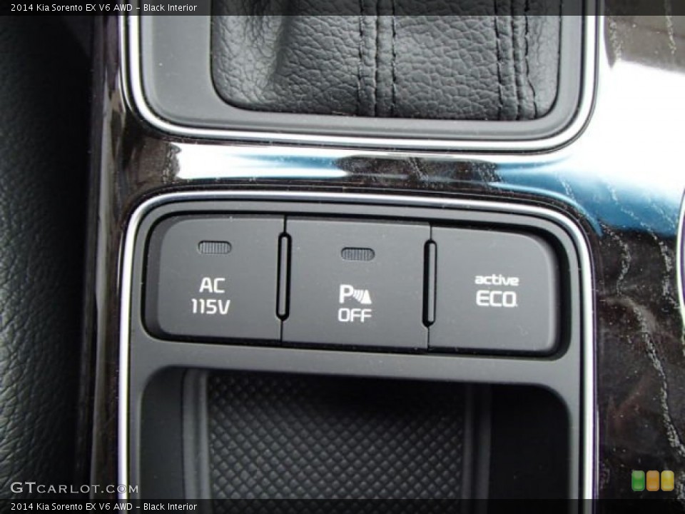 Black Interior Controls for the 2014 Kia Sorento EX V6 AWD #81532692