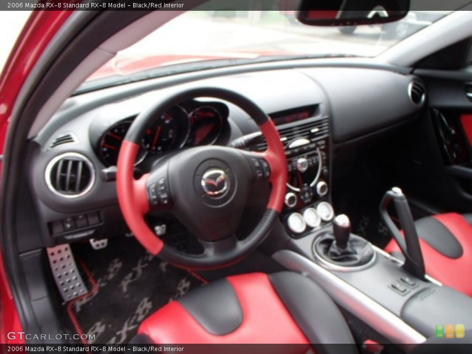 Black/Red 2006 Mazda RX-8 Interiors