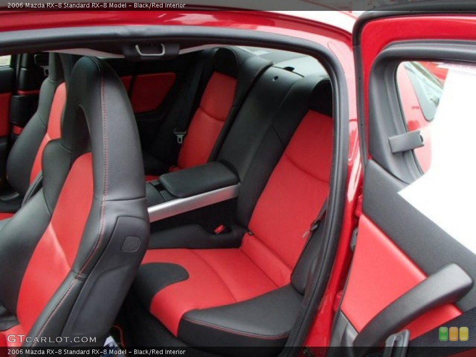 Black/Red Interior Rear Seat for the 2006 Mazda RX-8  #81532838