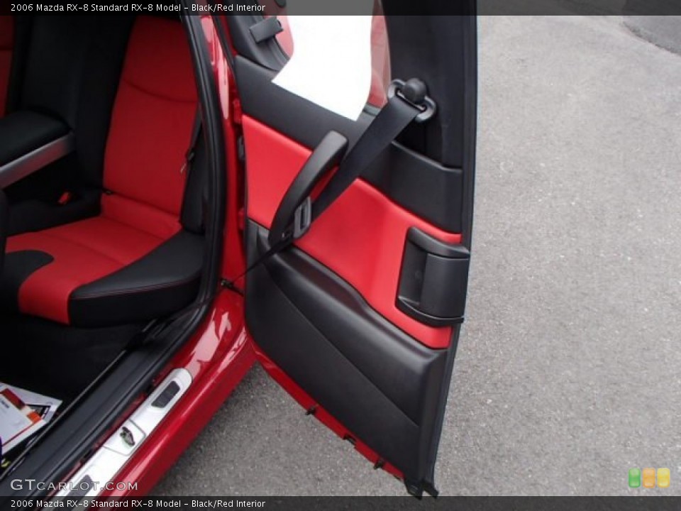 Black/Red Interior Door Panel for the 2006 Mazda RX-8  #81532858
