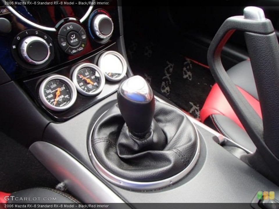 Black/Red Interior Transmission for the 2006 Mazda RX-8  #81532957