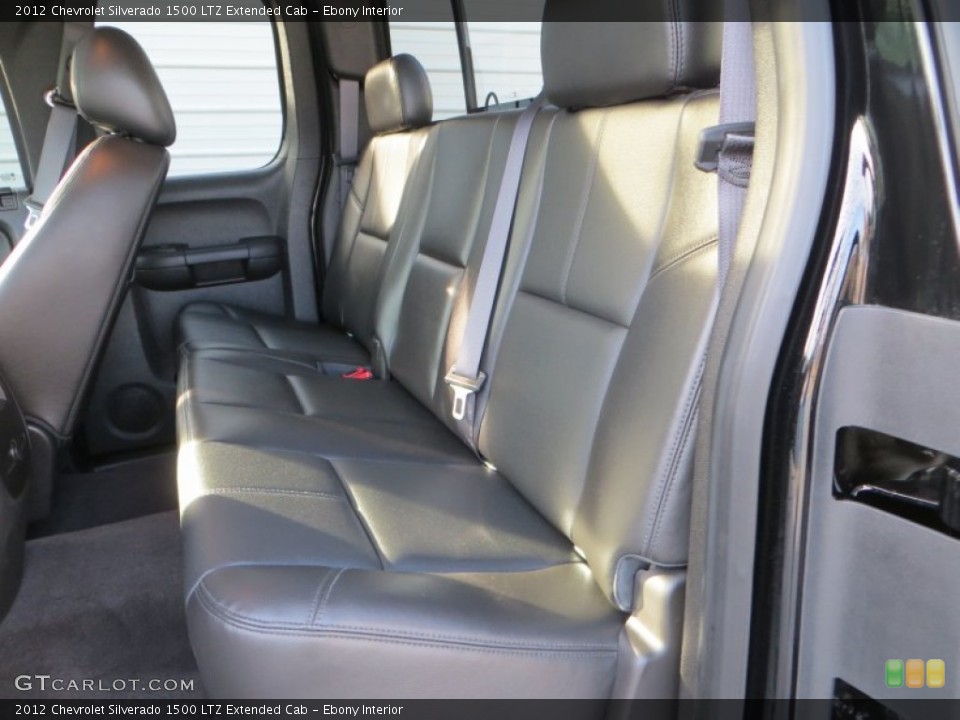 Ebony Interior Rear Seat for the 2012 Chevrolet Silverado 1500 LTZ Extended Cab #81532985