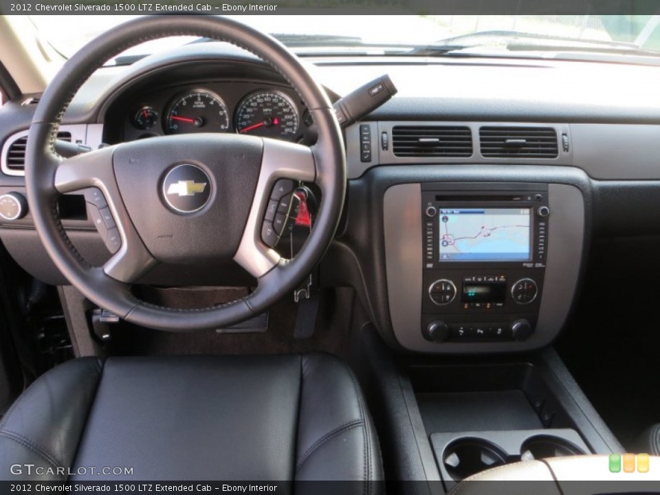Ebony Interior Dashboard for the 2012 Chevrolet Silverado 1500 LTZ Extended Cab #81533087