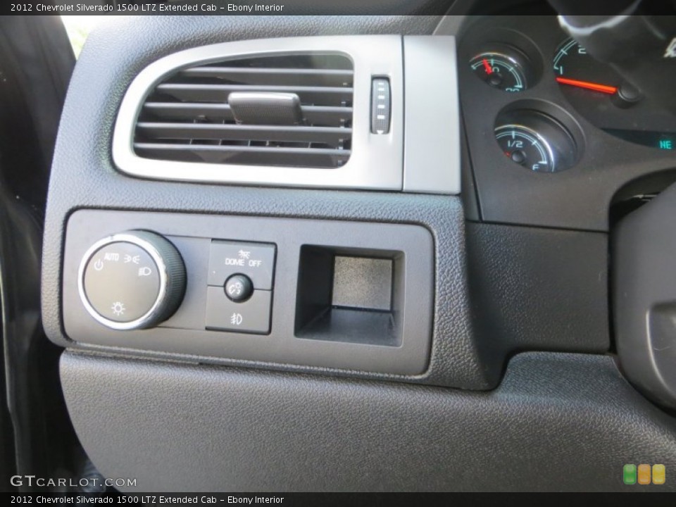 Ebony Interior Controls for the 2012 Chevrolet Silverado 1500 LTZ Extended Cab #81533230