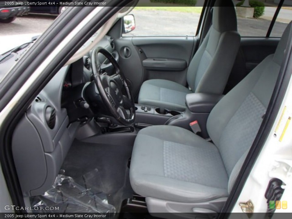Medium Slate Gray Interior Front Seat for the 2005 Jeep Liberty Sport 4x4 #81533297