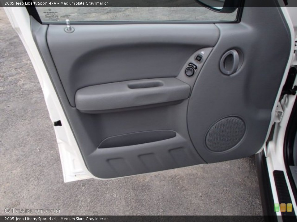 Medium Slate Gray Interior Door Panel for the 2005 Jeep Liberty Sport 4x4 #81533312