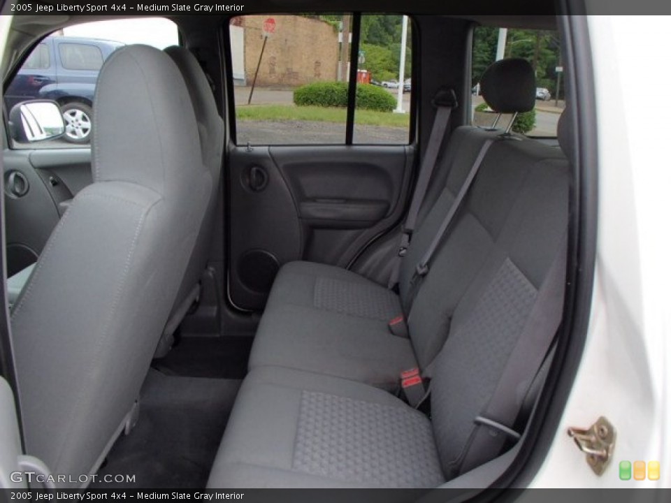 Medium Slate Gray Interior Rear Seat for the 2005 Jeep Liberty Sport 4x4 #81533330